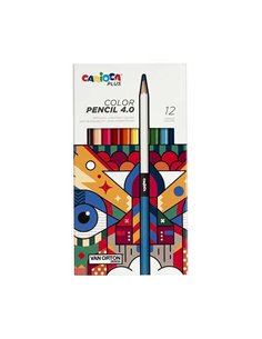 Carioca Plus color ξυλομπογιές Ø 4,0χιλ.,12 χρωμάτων