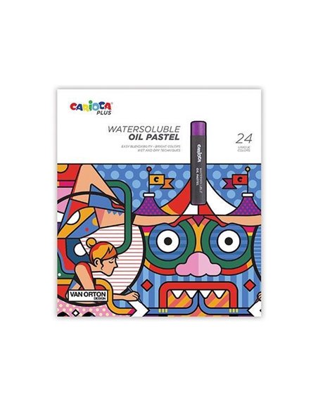 Carioca plus λαδοπαστέλ 24τεμ.