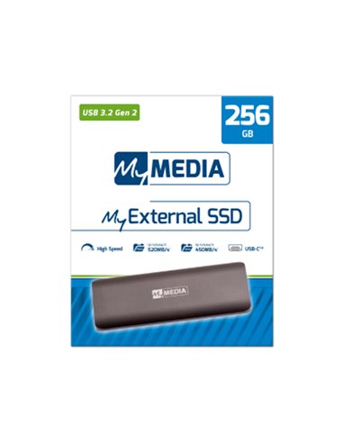 MyMedia My External SSD 256GB USB 3.2 Gen 1 (by Verbatim) - 69284