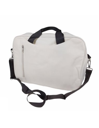 Τσάντα για Lap top με 2 θήκες εκρού 38x7x27εκ.