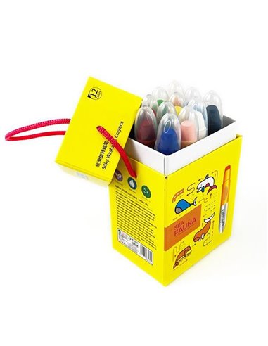 Σετ ζωγραφικής 12 τεμ. crayons σε κουτί "Sea fauna" Υ13,5x7,8x5,8εκ.