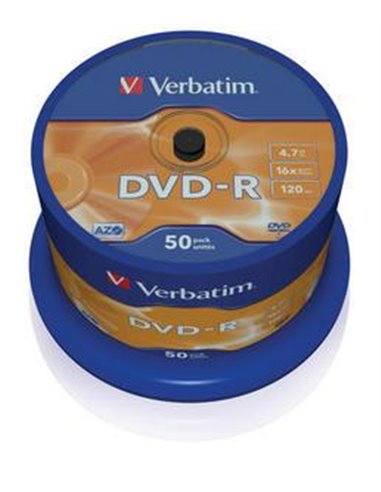 DVD-R VERBATIM 43548 AZO 4.7GB 16X MATT SILVER SURFACE 50