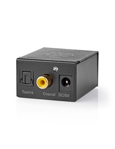 NEDIS ACON2510BK Digital Audio Converter 1-way Connection input: 1x Digital RCA