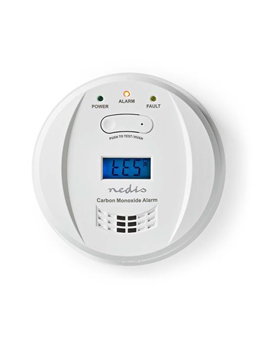 NEDIS DTCTCO40WT Carbon Monoxide Alarm Battery Powered Battery life up to: 5 yea