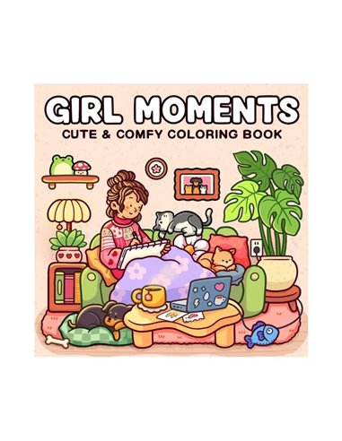 Colouring book Βιβλία χρωματισμού Κορίτσια 21x21εκ., 44 φύλλα