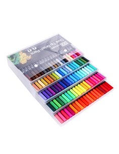 Μαρκαδόροι αλκοόλης διπλής μύτης σετ 100τμχ.