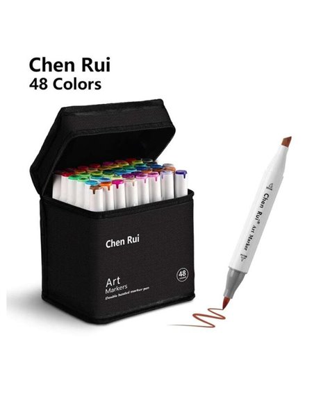 Alcohol Markers διπλής μύτης σετ 48 τεμ.