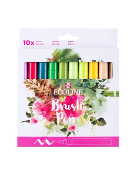 Talens Ecoline Brush Pen Botanic μαρκαδόροι 10 χρώματα