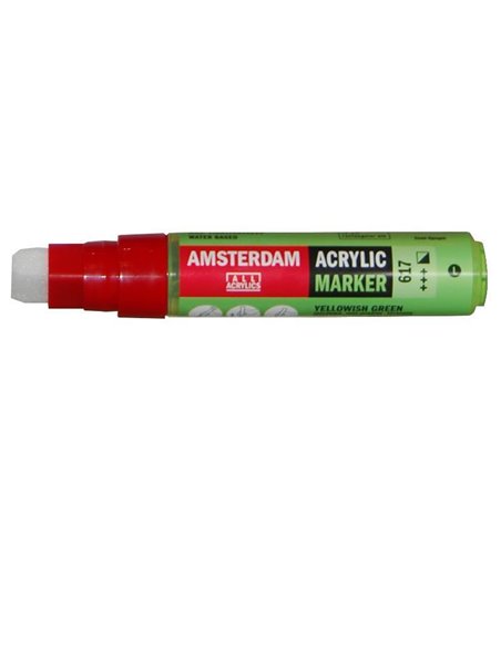Talens amsterdam marker 617 yellowish green lagre