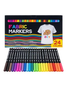 Μαρκαδόροι υφασμάτων σετ 24τμχ.