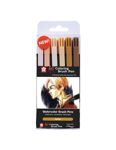 Sakura Koi Portrait brush markers σετ 6 τεμ.