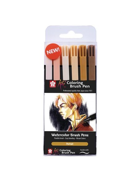 Sakura Koi Portrait brush markers σετ 6 τεμ.