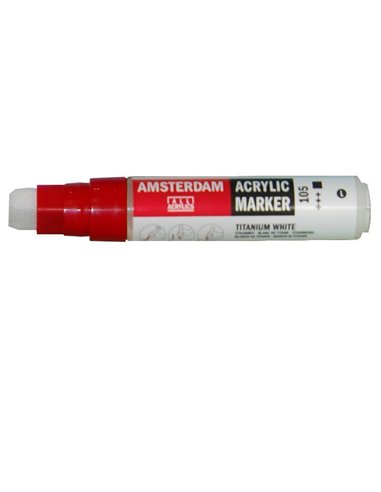 Talens amsterdam marker 105 titanium white large