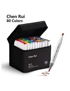 Alcohol Markers διπλής μύτης σετ 80 τεμ.