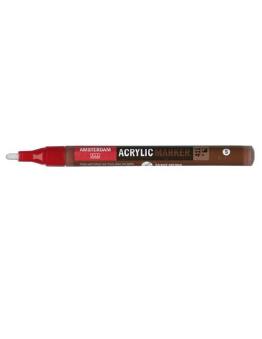 Talens amsterdam marker 411 burnt sienna small