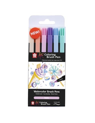Sakura Koi Sweets brush markers σετ 6 τεμ.