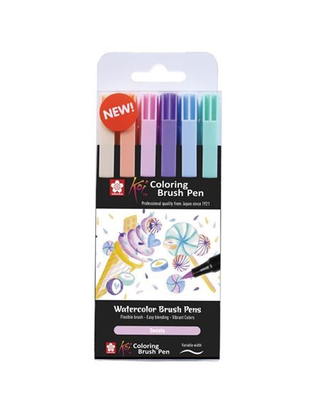 Sakura Koi Sweets brush markers σετ 6 τεμ.