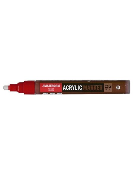 Talens amsterdam marker 411 burnt sienna medium