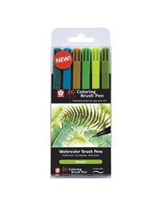 Sakura Koi Botanical brush markers σετ 6 τεμ.