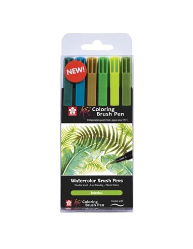 Sakura Koi Botanical brush markers σετ 6 τεμ.
