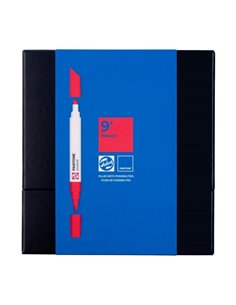 Μαρκαδόροι Talens pantone 2 μύτες σετ 9τμχ.