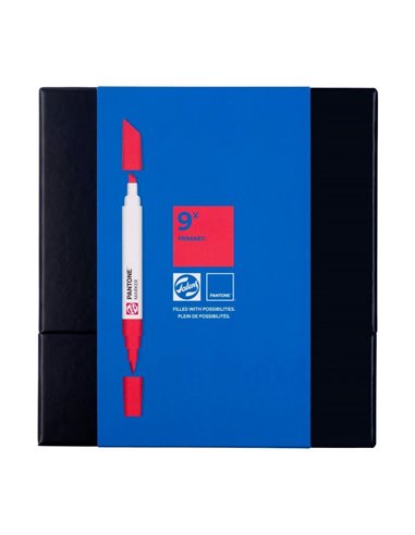 Μαρκαδόροι Talens pantone 2 μύτες σετ 9τμχ.