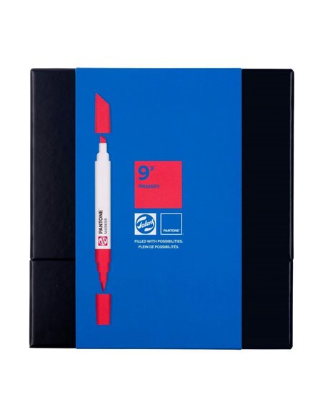 Μαρκαδόροι Talens pantone 2 μύτες σετ 9τμχ.