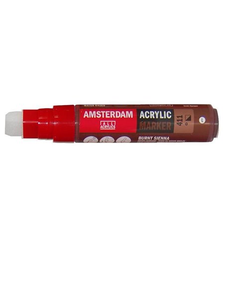 Talens amsterdam marker 411 burnt sienna large
