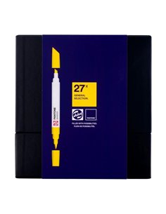 Talens μαρκαδόροι pantone με 2 μύτες σετ 27τεμ.