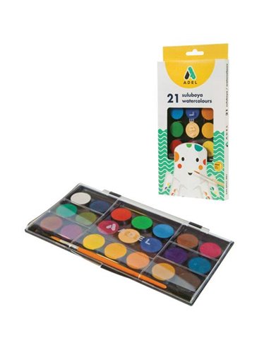 Adel νερομπογιές 21 χρωμάτων