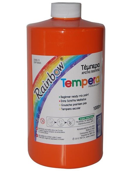 Rainbow τέμπερα πορτοκαλί 1000ml