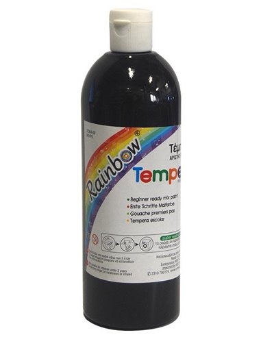 Rainbow τέμπερα μαύρη 500ml
