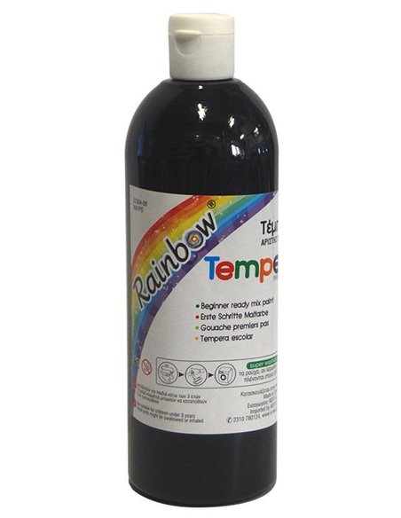 Rainbow τέμπερα μαύρη 500ml