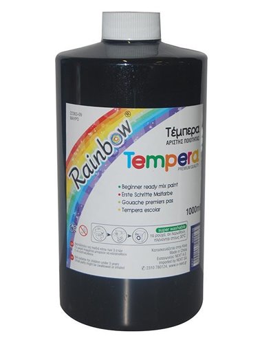 Rainbow τέμπερα μαύρη 1000ml