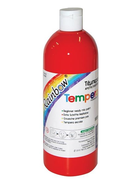 Rainbow τέμπερα κόκκινη 500ml