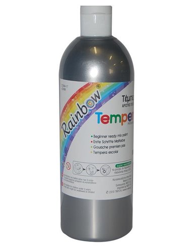 Rainbow τέμπερα ασημί 500ml