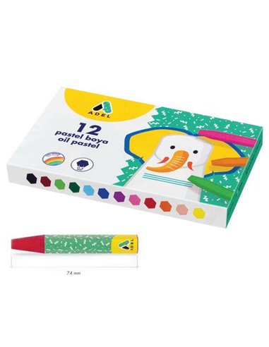 Adel λαδοπαστέλ 12 χρωμάτων