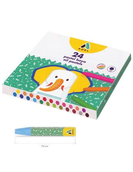 Adel λαδοπαστέλ 24 χρωμάτων