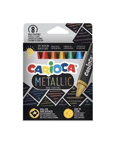 Carioca κηρομπογιές σε 8 μεταλλικά χρωμάτα