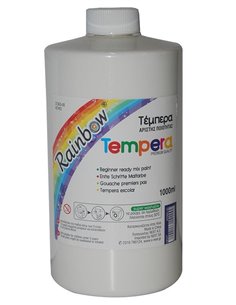 Rainbow τέμπερα λευκή 1000ml