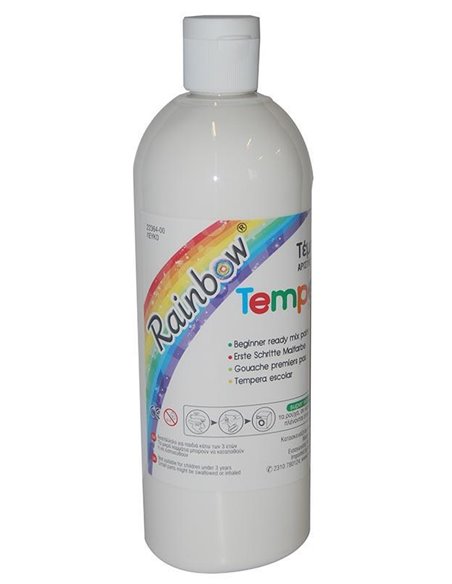 Rainbow τέμπερα λευκή 500ml