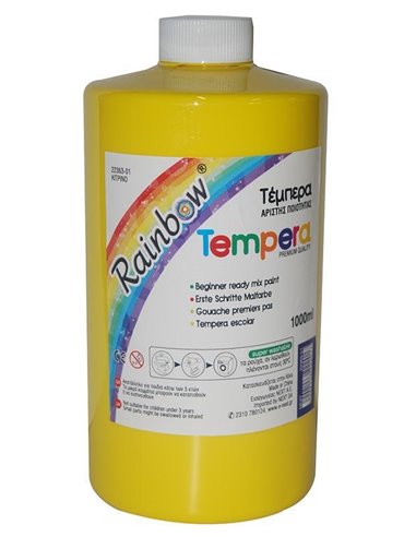 Rainbow τέμπερα κίτρινη 1000ml