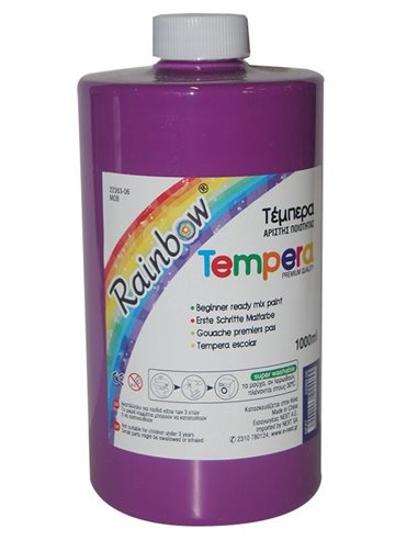 Rainbow τέμπερα μωβ 1000ml