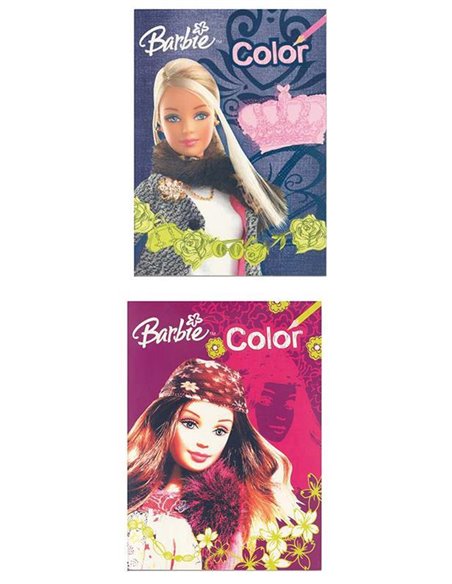 Μπλοκ ζωγραφικής Barbie colour 2σχέδια 21x29εκ. 32φύλ.