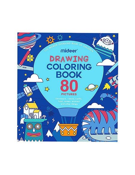 Mideer βιβλίο χρωματισμού για αγόρια 23x25εκ.