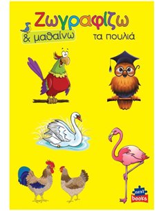 Next βιβλίο ζωγραφίζω και μαθαίνω "Τα πουλιά" 21x29εκ., 12 σελίδες