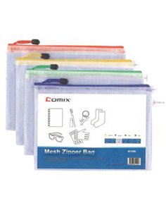 Comix τσαντάκι PVC διάφανο Α4 Υ33x24εκ.