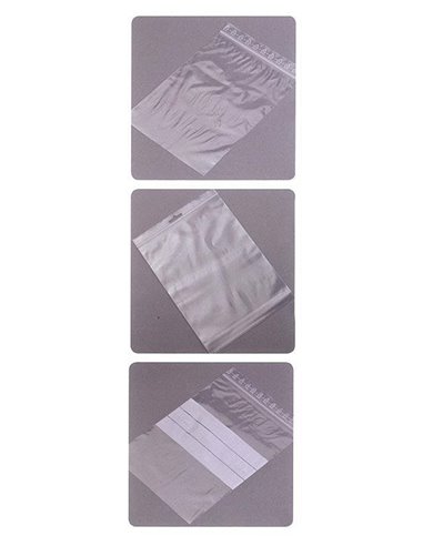 Σακουλάκια ασφαλείας με ετικέτα 220mm πλάτος x 310mm ύψος (100τεμ)