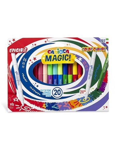 Carioca magic markers μαρκαδόροι 20 χρωμάτων