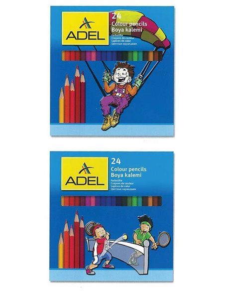 Adel ξυλομπογιές 24 χρώματα